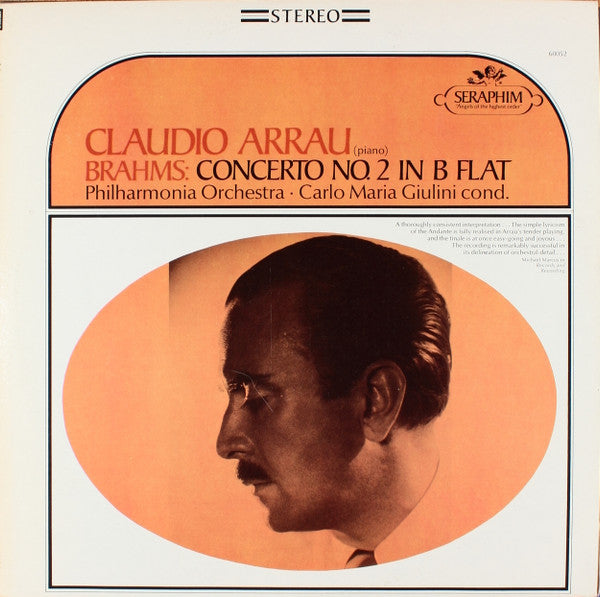 Brahms, Claudio Arrau, Philharmonia Orchestra, Carlo Maria Giulini – Concerto No. 2 In B Flat (Usado)