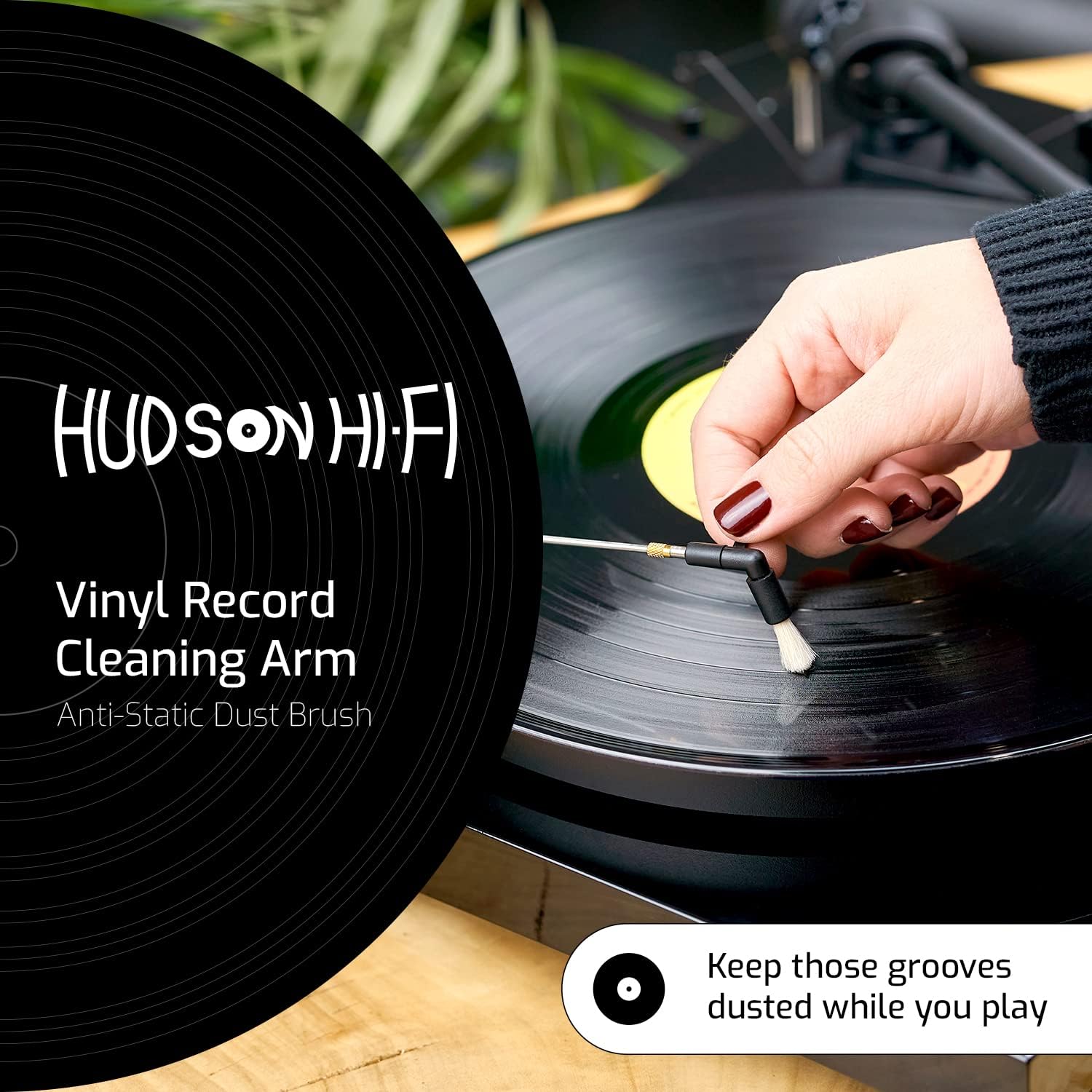 Hudson Hi-Fi Brazo Limpiador Anti-Estático