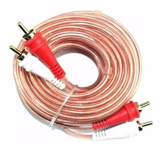 Cable de audio stereo RCA libre de oxígeno Audiopipe (7.6mts)
