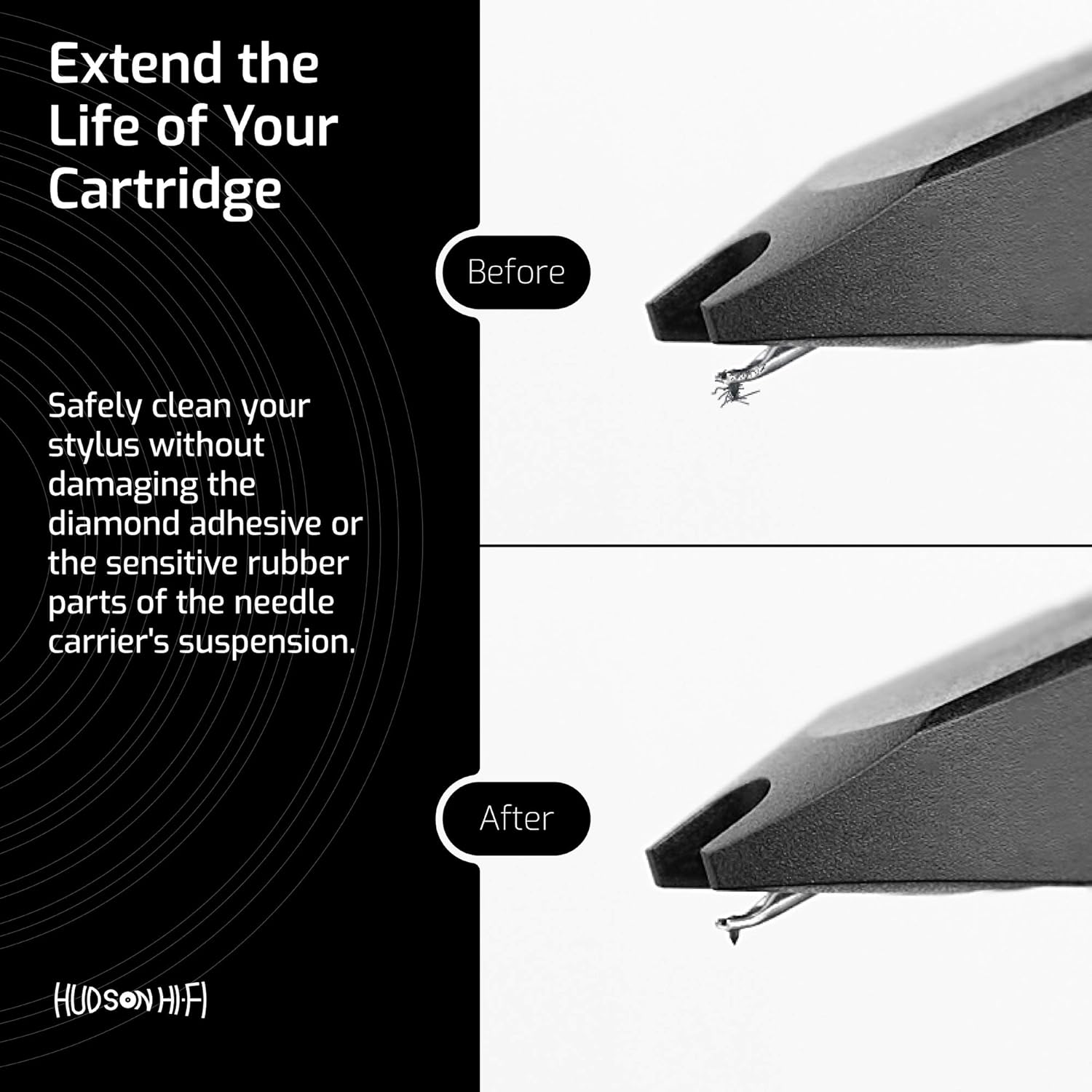 Hudson Hi-Fi Limpiador de Agujas para Tornamesas Ultra Sónico
