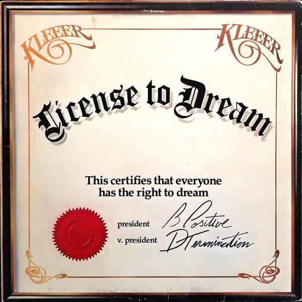 Kleeer – License To Dream (Usado)