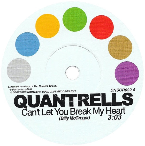 Quantrells & Promise – Can't Let You Break My Heart/I'm Not Ready for Love 🇺🇸