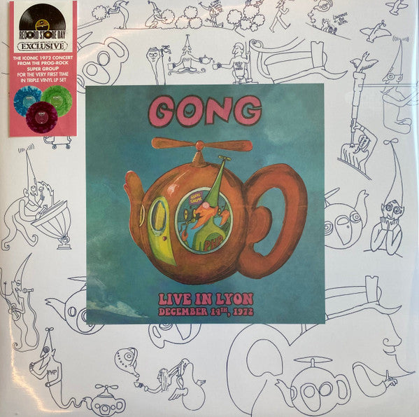 Gong – Live in Lyon, December 14, 1972 (2LP/Lava Lamp Effect Clear Blue, Green & Purple Vinyl) (RSD) 🇺🇸