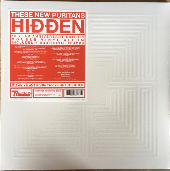 These New Puritans – Hidden (Mmxx) (DL Card) 🇺🇸