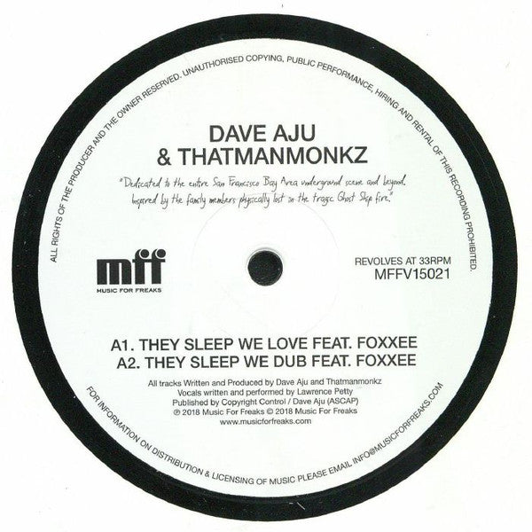Dave Aju & Thatmanmonkz – They Sleep We Love 🇺🇸