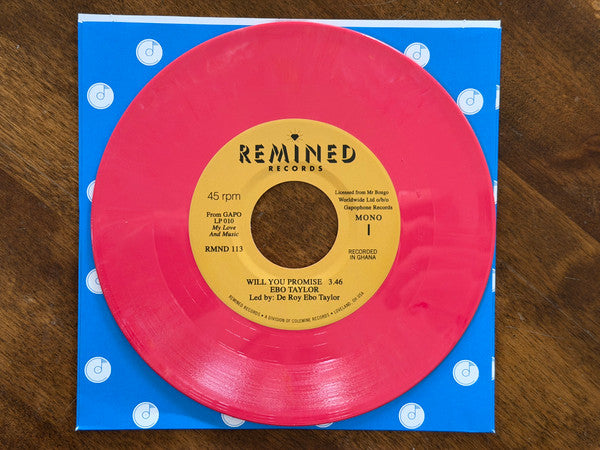 Ebo Taylor – Will You Promise / Maye Omama (Salmon Pink 7INCH) 🇺🇸