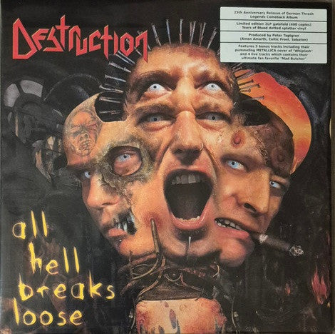 Destruction – All Hell Breaks Loose (Tears of Blood Dotted Splatter Vinyl/2LP) 🇺🇸