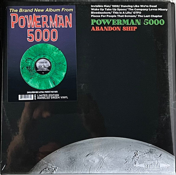 Powerman 5000 – Abandon Ship (Green Marble Vinyl) 🇺🇸