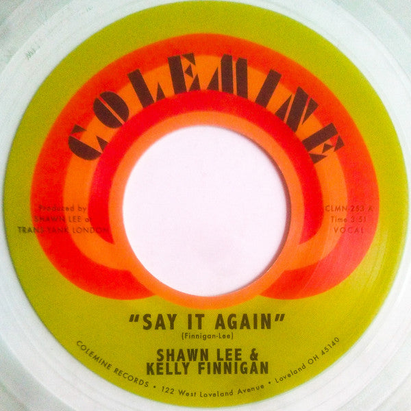 Shawn & Kelly Finnigan Lee – Say It Again / Harpsichord Rock (Coke Bottle Clear Vinyl) 🇺🇸