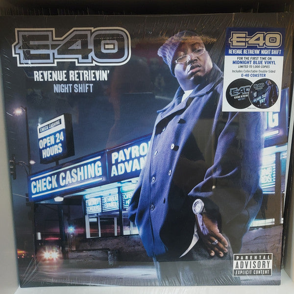 E-40 – Revenue Retrievin: Night Shift (Midnight Blue Vinyl/2LP) 🇺🇸