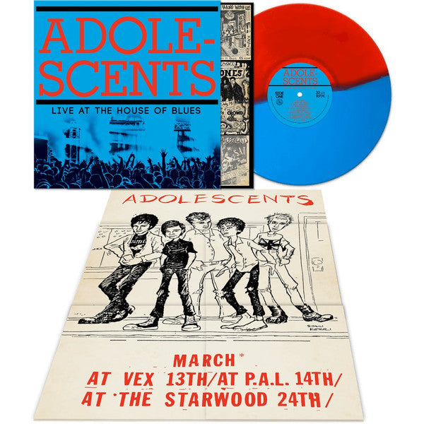 Adolescents – Live at the House of Blues (Blue/Red Vinyl) 🇺🇸