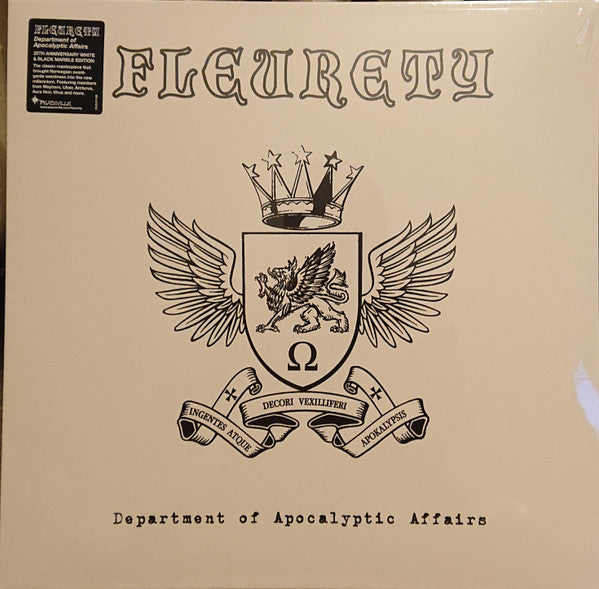 Fleurety – Department of Apocalyptic Affairs (White & Black Marble Vinyl) 🇺🇸