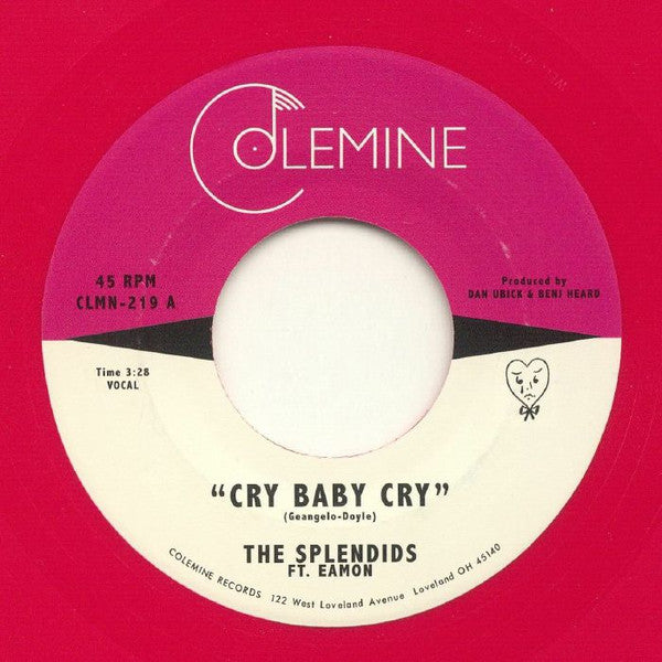 Splendids & Eamon – Cry Baby Cry / Blame My Heart (Opaque Red Vinyl) 🇺🇸