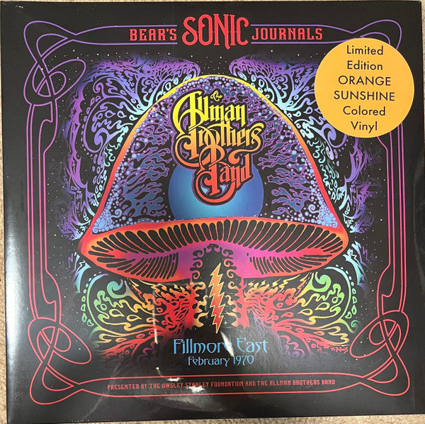 Allman Brothers Band – Bear's Sonic Journals: Fillmore East, February 1970 (2LP/Orange Sunshine Vinyl/140G) 🇺🇸