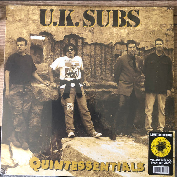 UK Subs – Quintessentials (Yellow/Black Splatter Vinyl) 🇺🇸