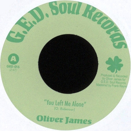 Oliver James – You Left Me Alone/A Fool for You 🇺🇸