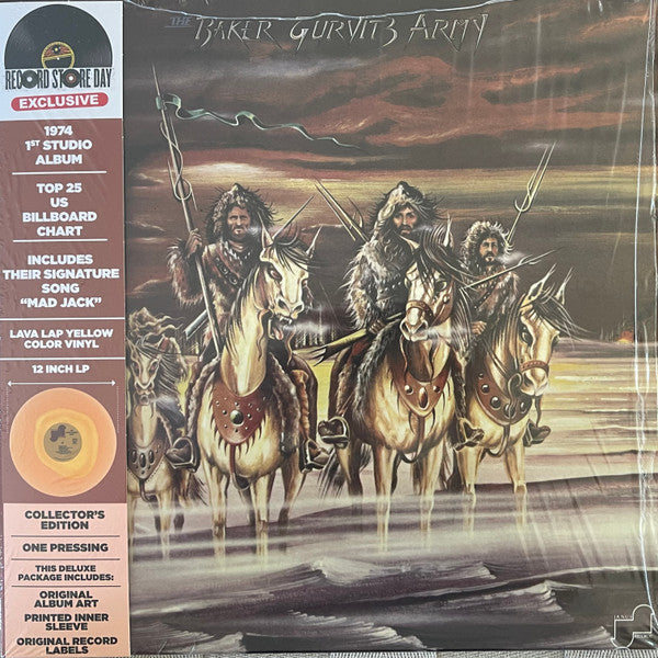 Baker Gurvitz Army – Baker Gurvitz Army (Deluxe/Lava Lamp Effect Clear Yellow/Orange Vinyl) (RSD) 🇺🇸