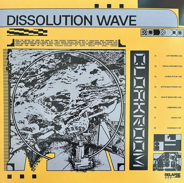 Cloakroom – Dissolution Wave (Mustard Yellow Vinyl) 🇺🇸