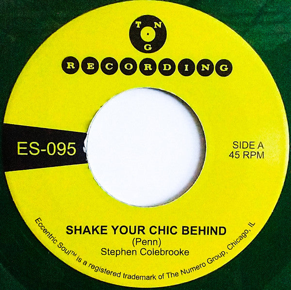Stephen Colebrooke – Shake Your Chic Behind B/W Stay Away from Music (Opaque Green 7INCH) 🇺🇸