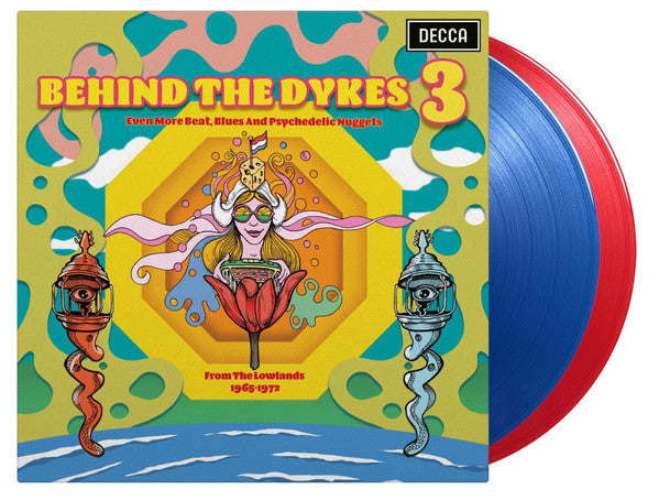 Various Artists – Behind the Dykes 3: More Beat, Blues & Psychedelic Nuggets 1965-72 (Blue/Red Vinyl/2LP) (RSD) 🇺🇸