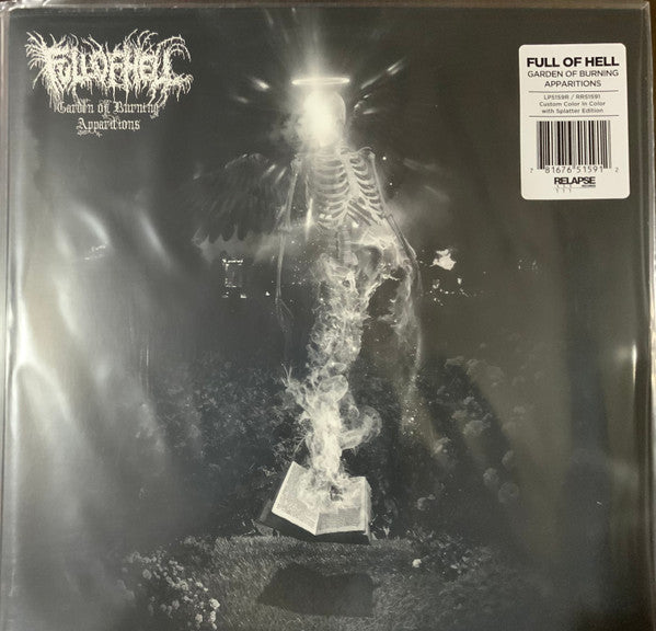 Full of Hell – Garden of Burning Apparitions (White Inside Black Ice with White & Silver Splatter Vinyl) 🇺🇸