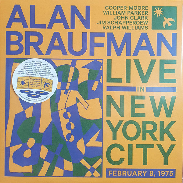 Alan Braufman – Live in New York City, February 8, 1975 (3LP/Blue Vinyl) 🇺🇸