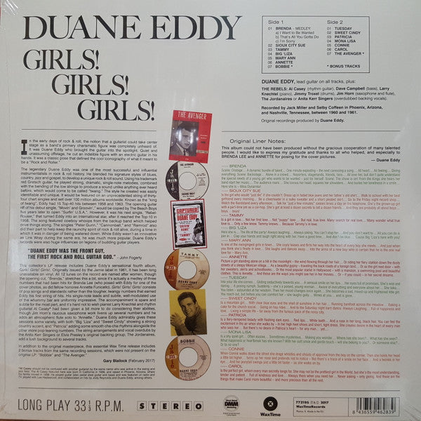 Duane Eddy – Girls Girls Girls (180G/Dmm Master/2 Bonus Tracks) 🇺🇸