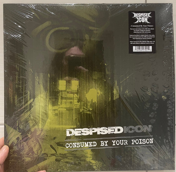 Despised Icon – Consumed by Your Poison (Yellow/ Transparent Blue Vinyl/CD/Re-issue/Bonus 2022) 🇺🇸