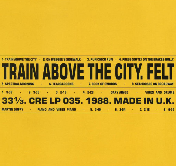 Felt – Train Above the City (Deluxe Remastered Gatefold) 🇺🇸