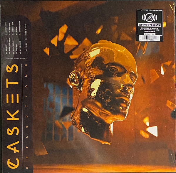 Caskets – Reflections (Orange & Black W/ White Splatter Vinyl) 🇺🇸