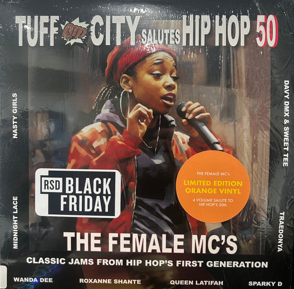 Various Artists – Tuff City Salutes Hip Hop 50: the Female Mc's (Half Red/Half Orange Vinyl/7INCH) 🇺🇸