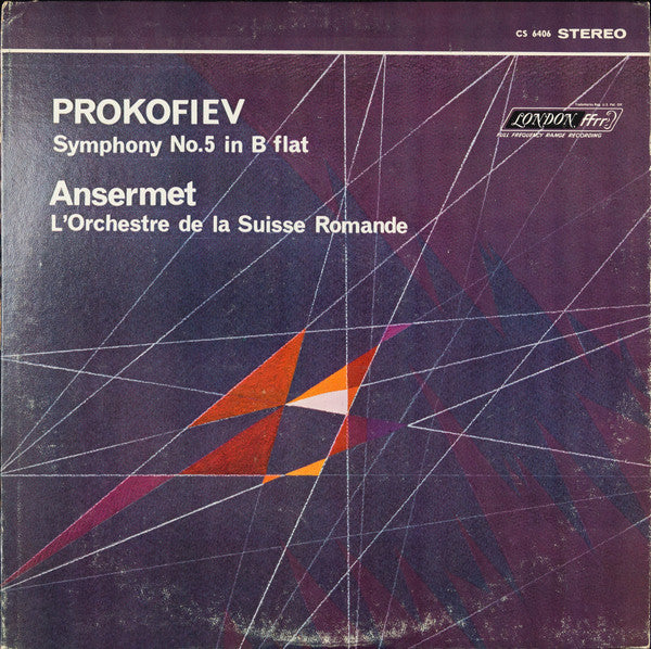Prokofiev, Ansermet, L'Orchestre De La Suisse Romande – Symphony No 5 In B Flat (Usado)