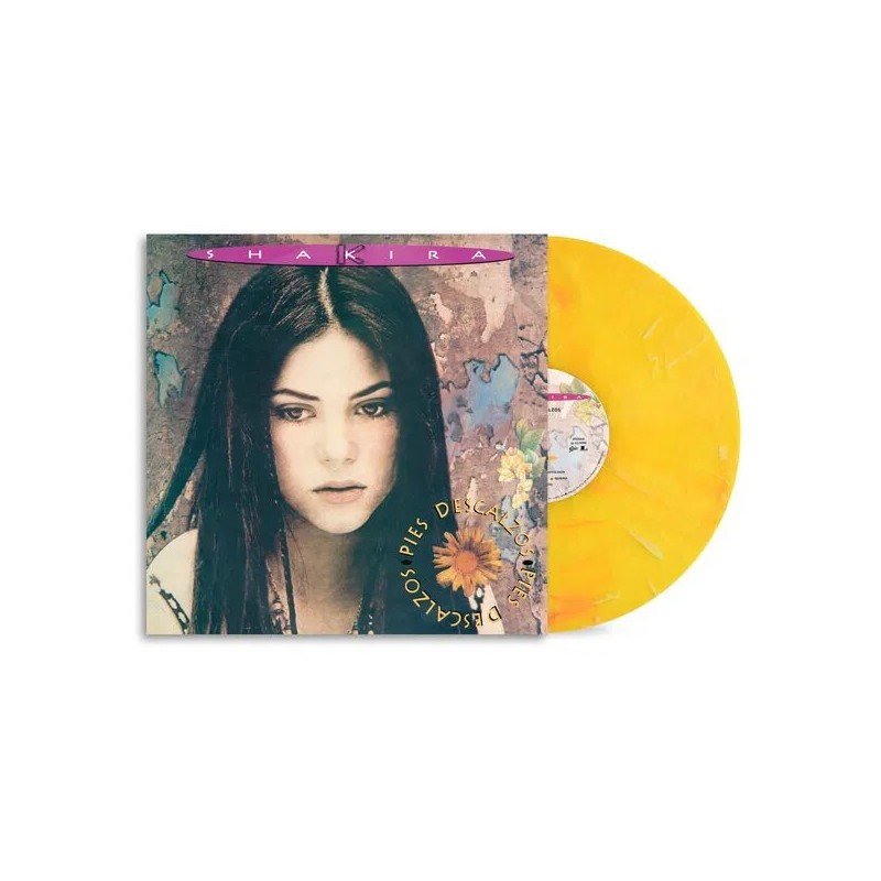 Shakira - Pies Descalzos (Reedición 2025) (Vibrant Yellow w/ Red Swirl Marble Vinyl) 🇺🇸