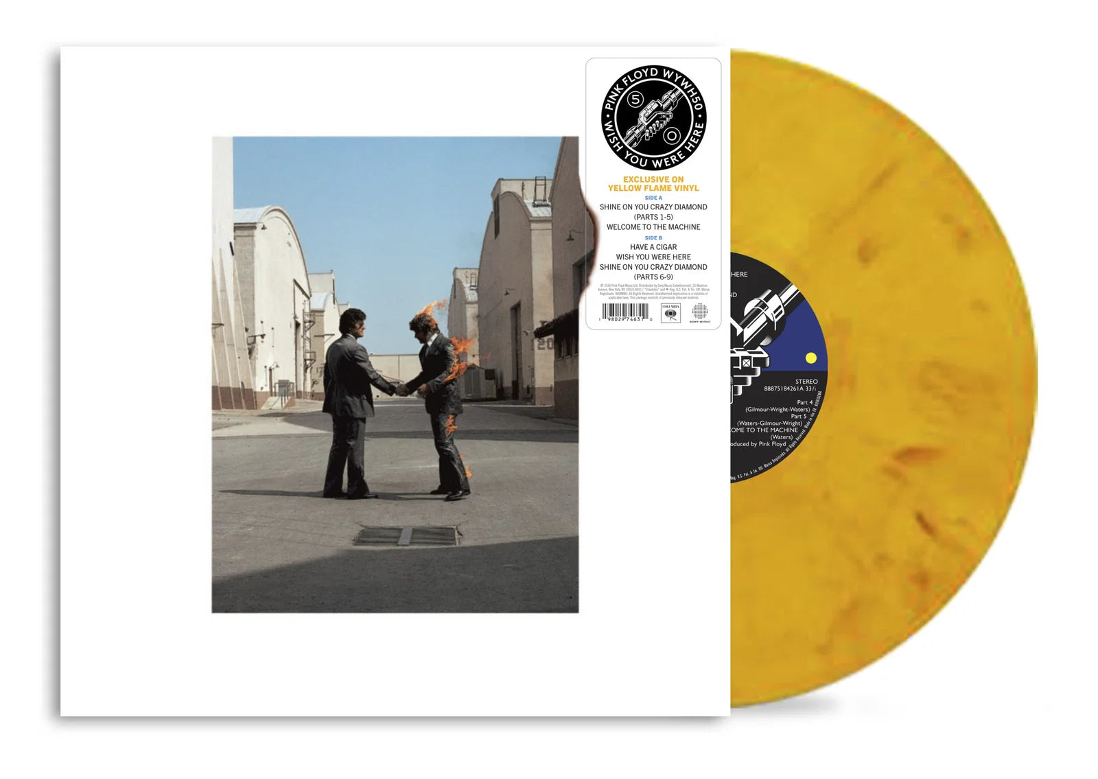 Pink Floyd -Wish You Were Here (50th Anniversary Yellow Flame Vinyl) 🇺🇸