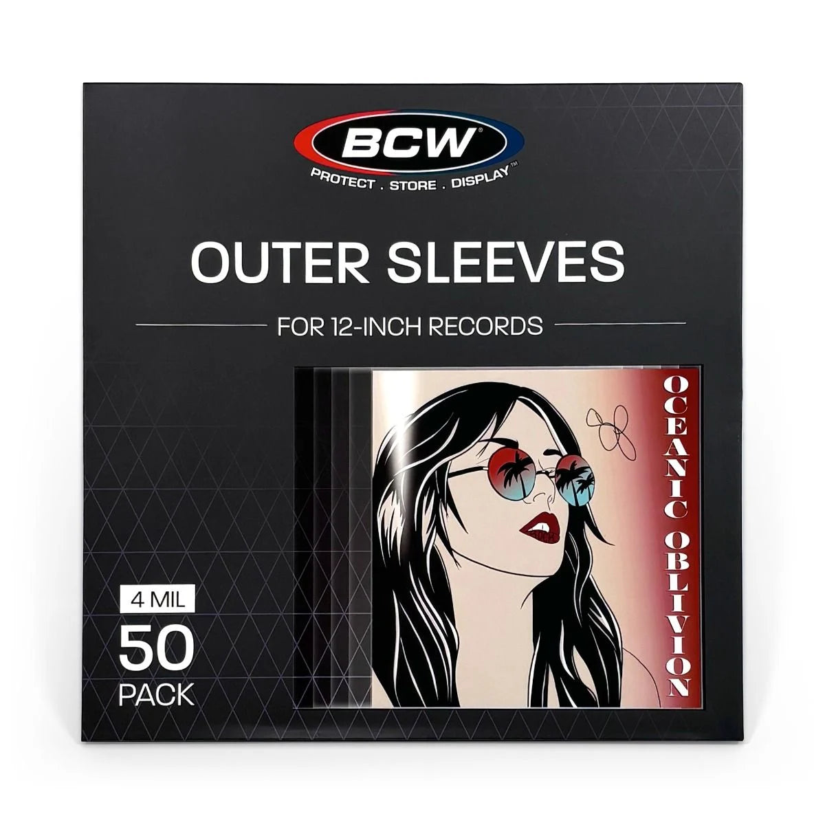 Paquete fundas externas de polipropileno protectora de discos - BCW (Grosor 4 Milésimas) [50 unidades]