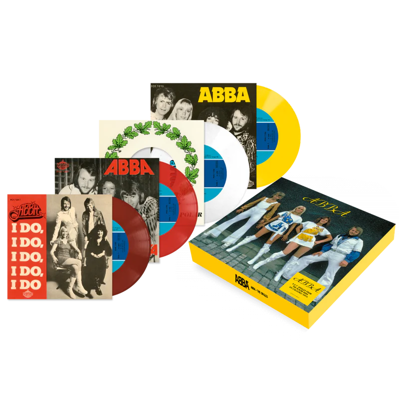 ABBA – ABBA - The Singles [Limited Edition Numbered 4x7" Singles Coloured Vinyl]