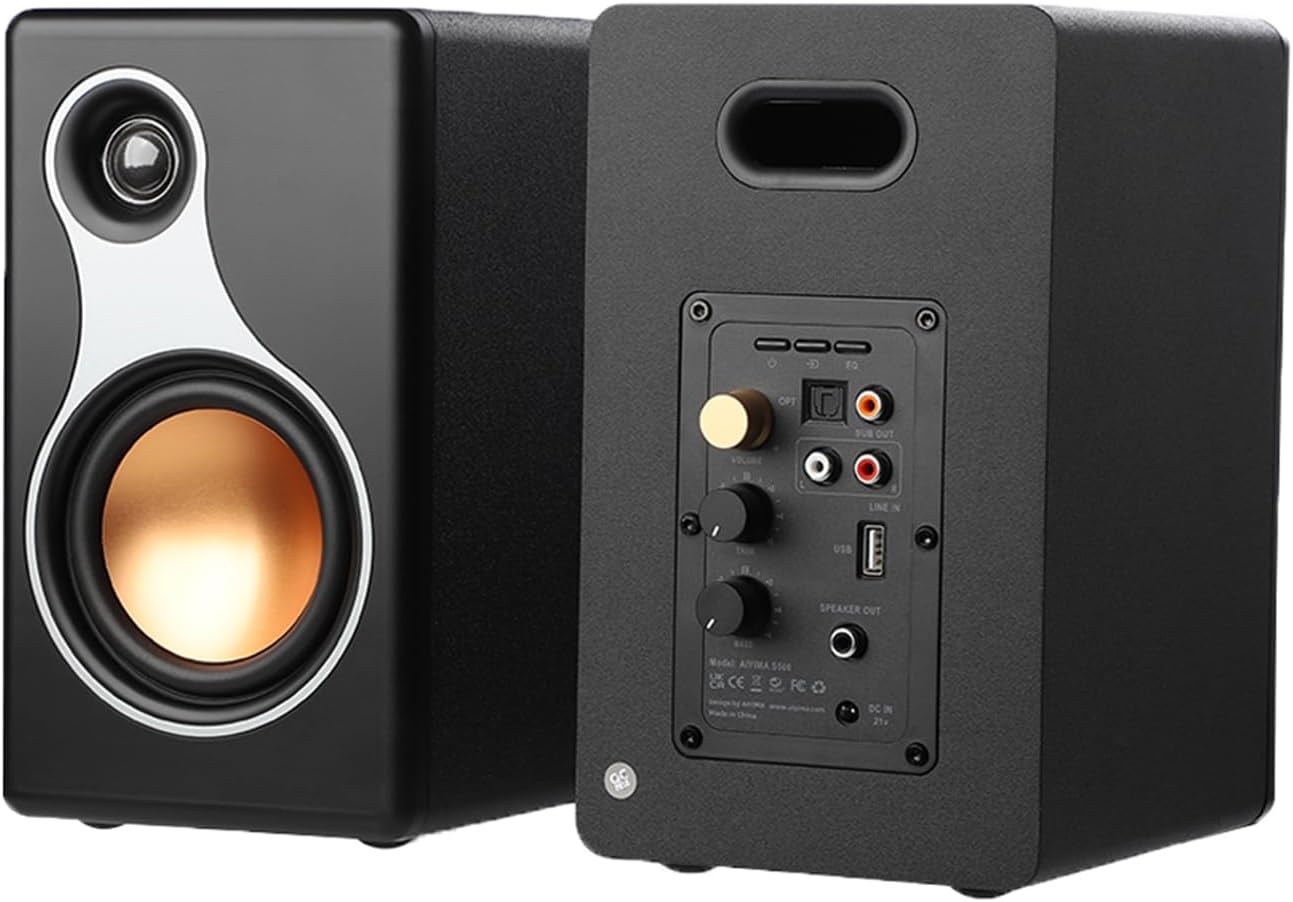 AIYIMA S500 Parlantes Activos de 4" tipo Bookshelf (Open Box)