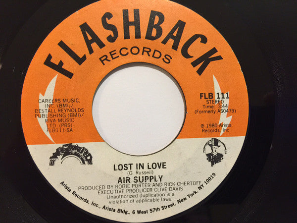 Air Supply – Lost In Love [7" 45 RPM Single] (Usado)