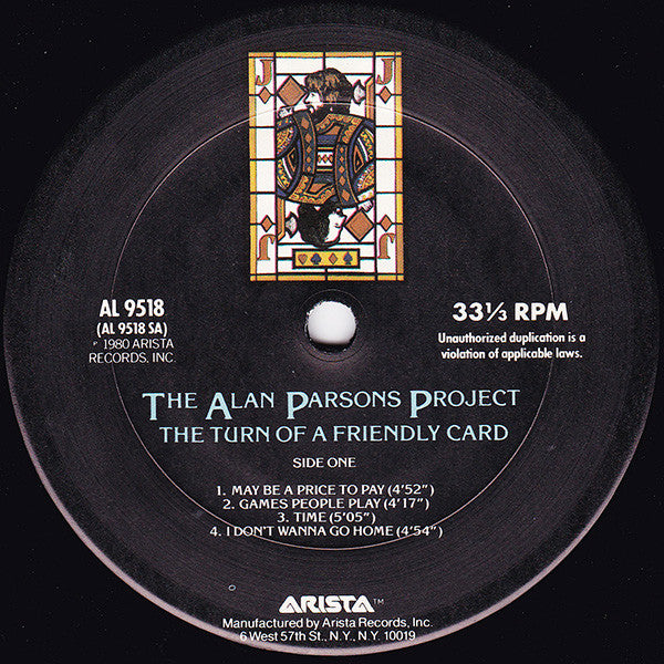 Alan Parsons Project (The) – The Turn Of A Friendly Card (Usado)