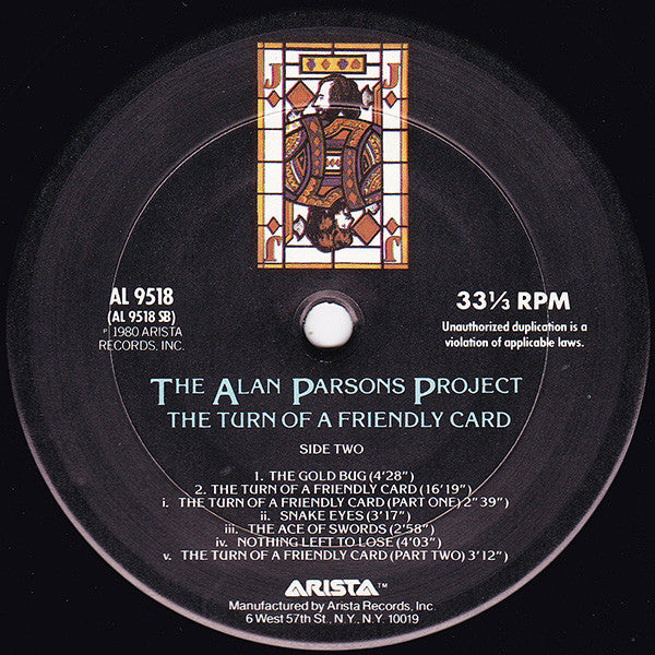 Alan Parsons Project (The) – The Turn Of A Friendly Card (Usado)