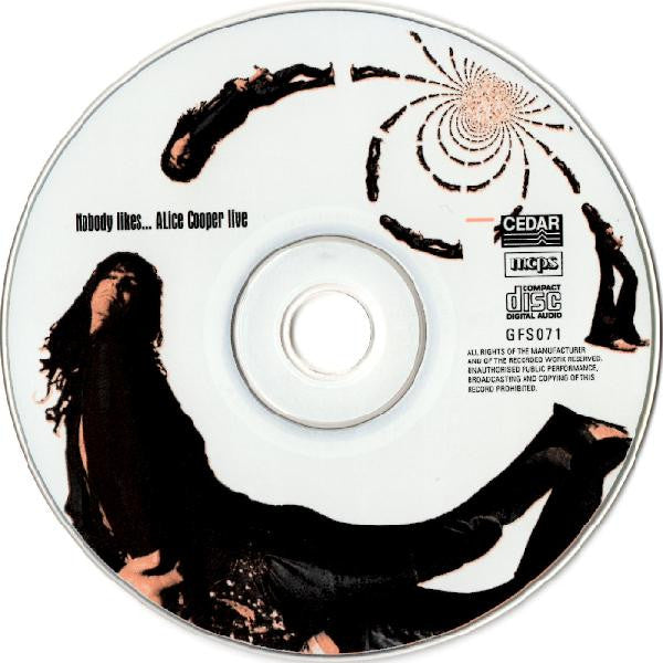 Alice Cooper – Nobody Likes...Alice Cooper Live (CD Usado) 💿