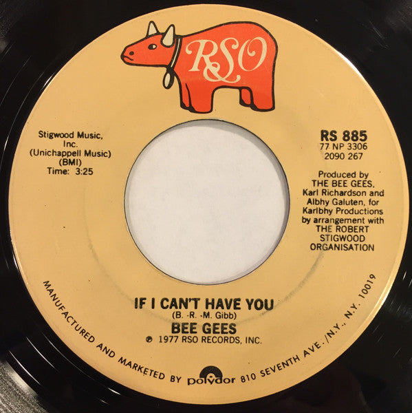 Bee Gees ‎– Stayin' Alive [7" 45 RPM Single] (Usado)