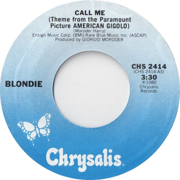 Blondie – Call Me [7" 45 RPM Single] (Usado)