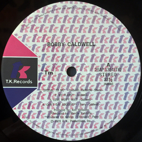 Bobby Caldwell – Bobby Caldwell (Usado) 🇯🇵