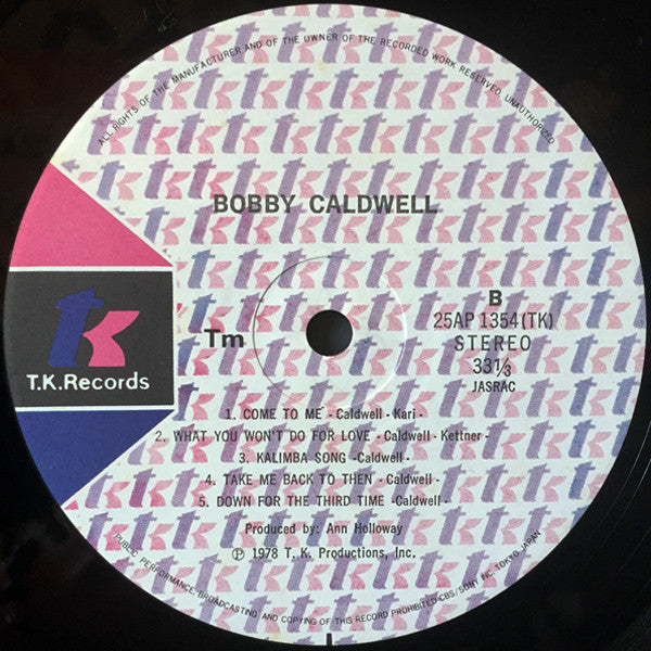 Bobby Caldwell – Bobby Caldwell (Usado) 🇯🇵