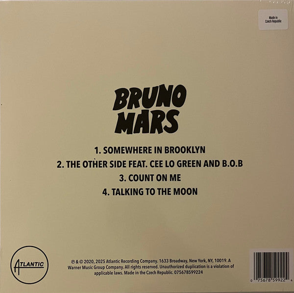 Bruno Mars – It's Better If You Don't Understand [10", 45 RPM, EP, Record Store Day] (Usado)