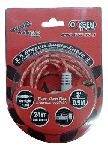 Cable de audio stereo RCA libre de oxígeno Audiopipe (90cm)
