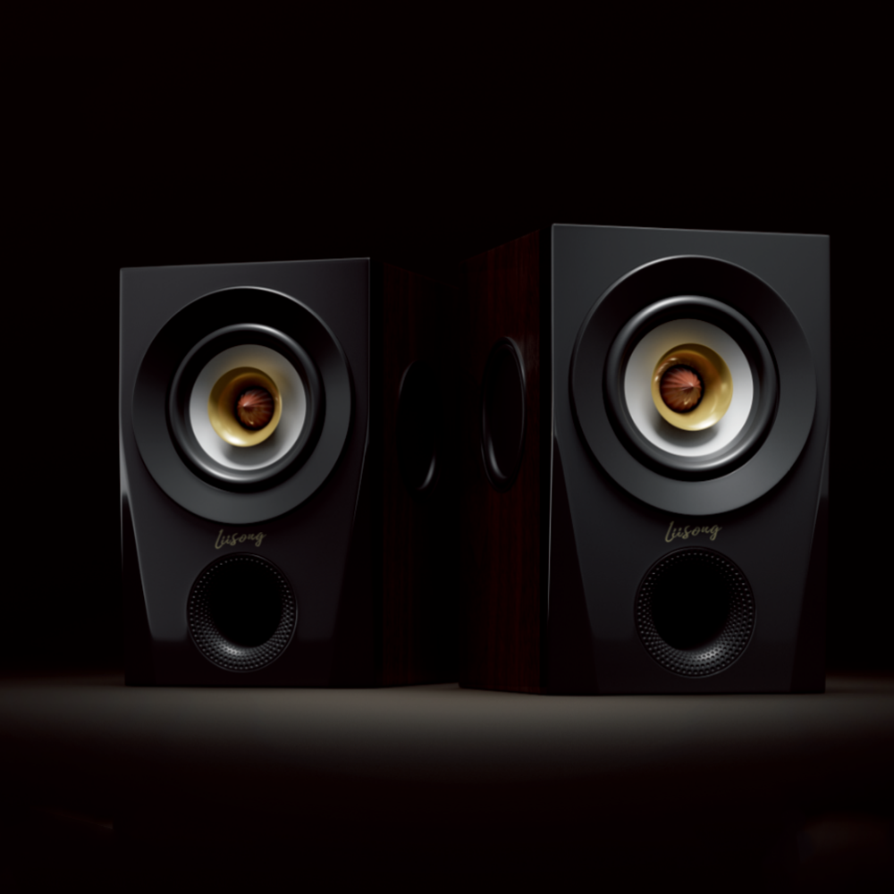 Un par de parlantes estilo Bookshelf Full Range Speaker Pasivos | Lii Song CHE-5