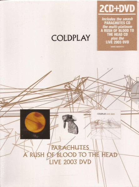 Coldplay – Parachutes / A Rush Of Blood To The Head / Live 2003 DVD [2CDs+1DVD] (Usado)