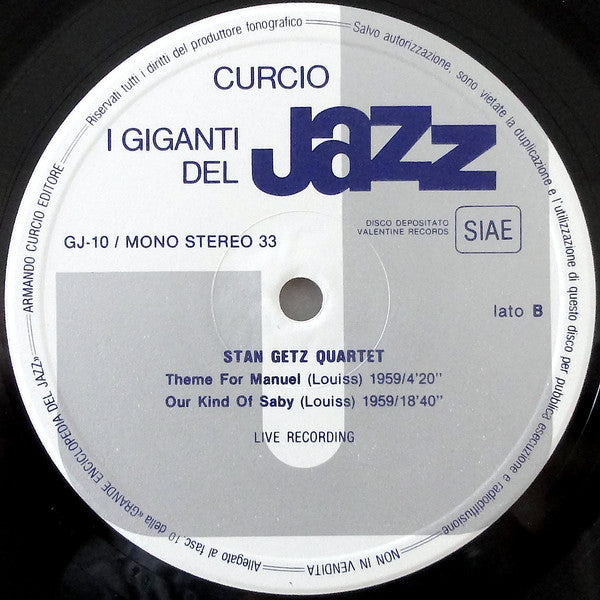 Coleman Hawkins, Stan Getz, Don Byas – I Giganti Del Jazz Vol. 10 (Usado)